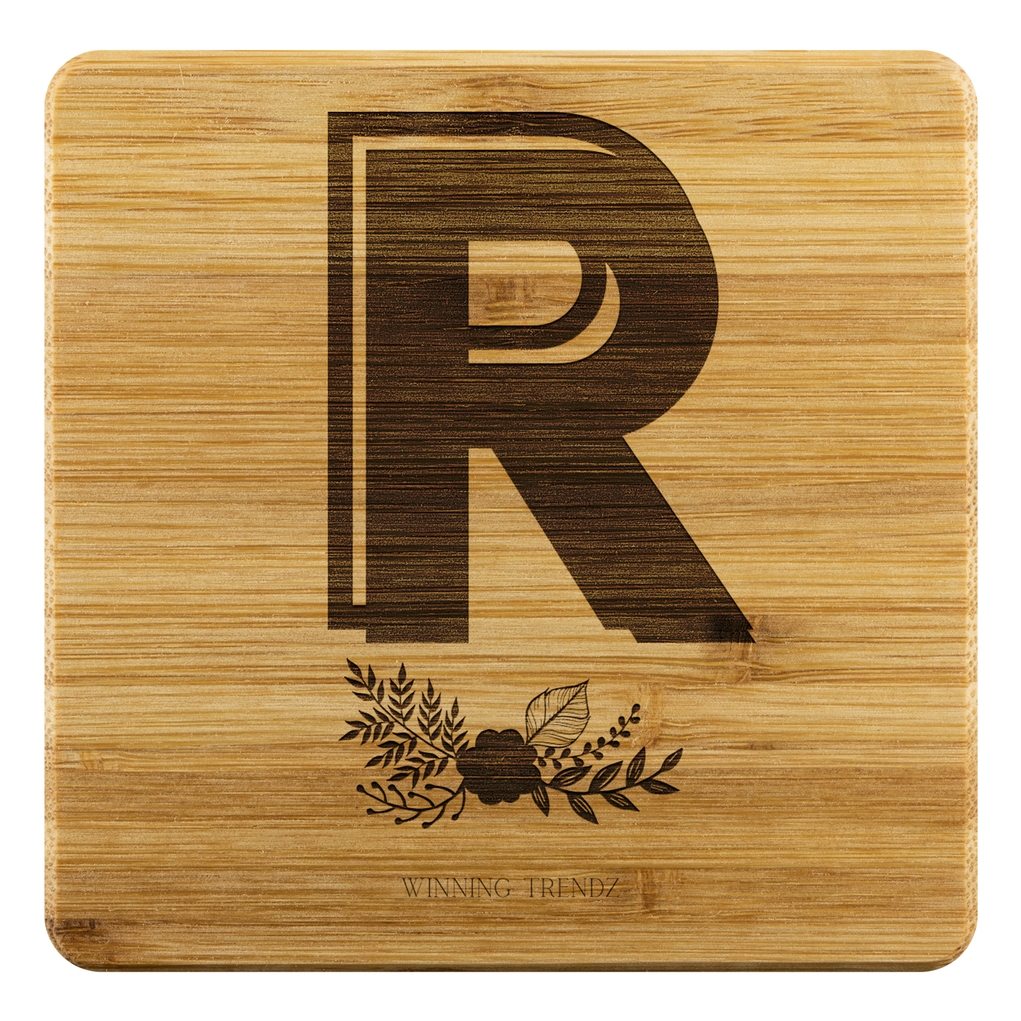 Bamboo "R" Coasters (Sets of 4)