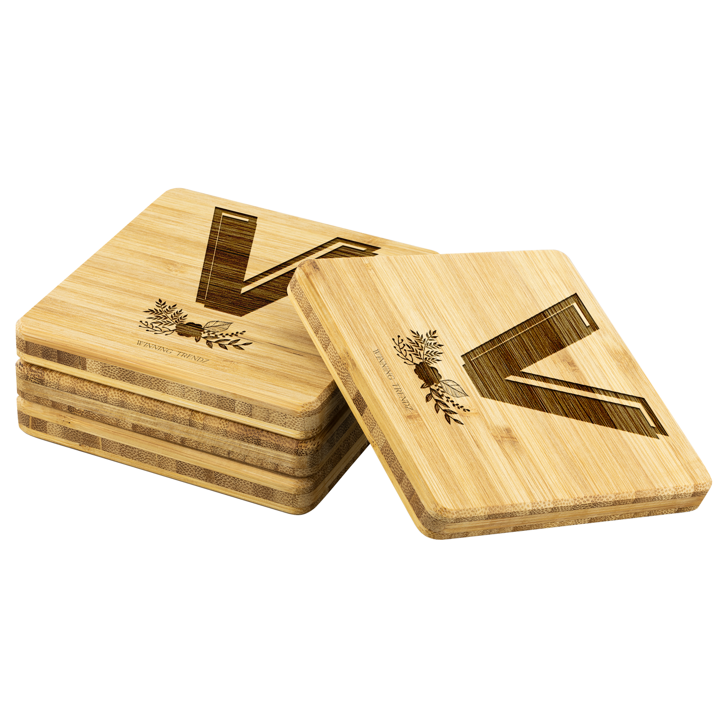 Bamboo "V" Coasters (Sets of 4)