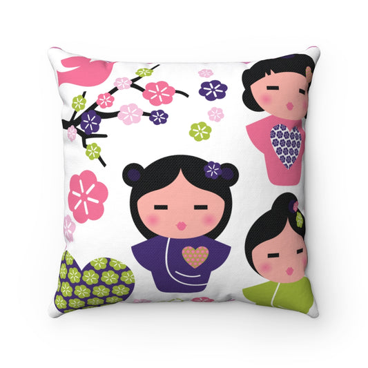 Fun Colorful Throw Pillow