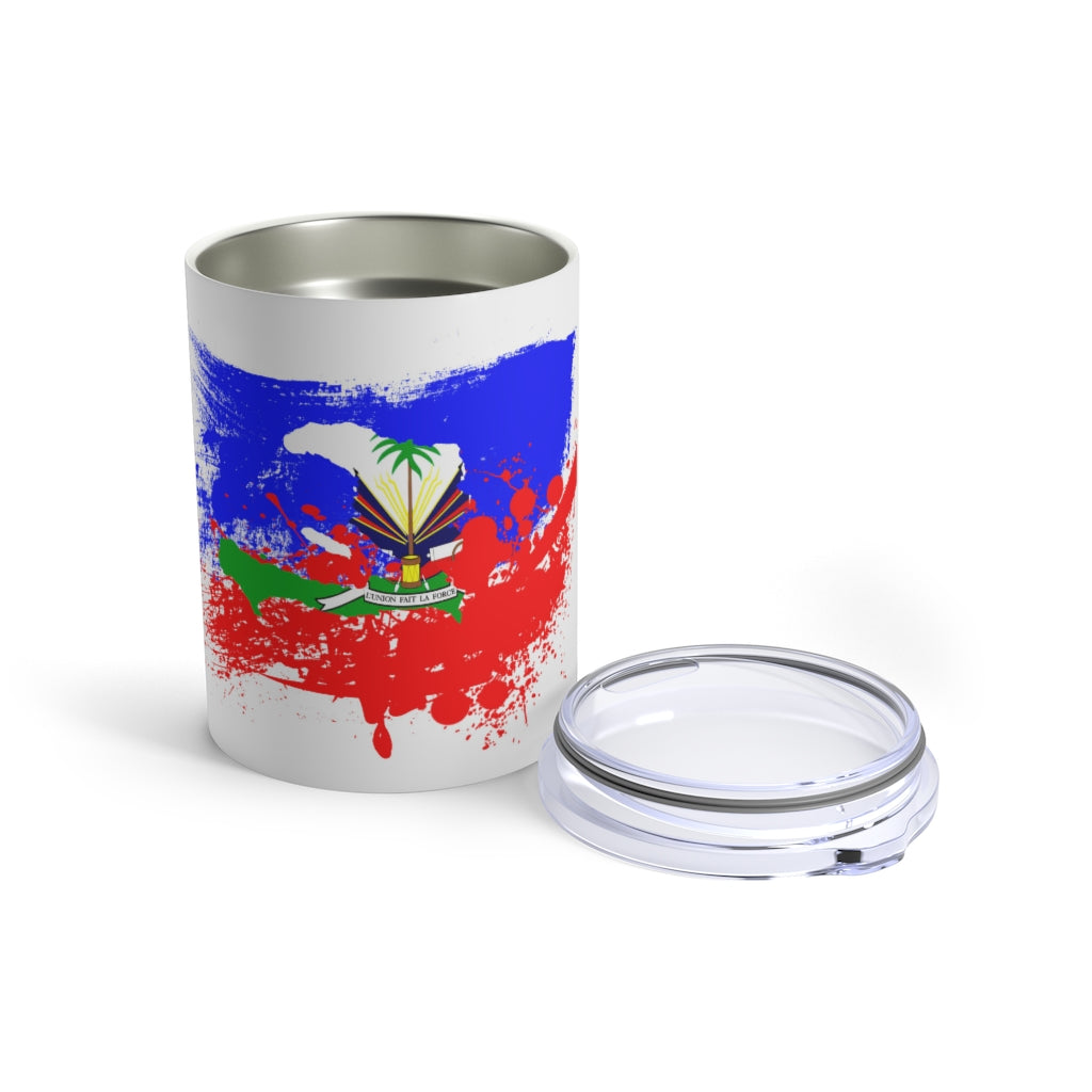 Haitian Flag Colors  10 OZ. Tumbler