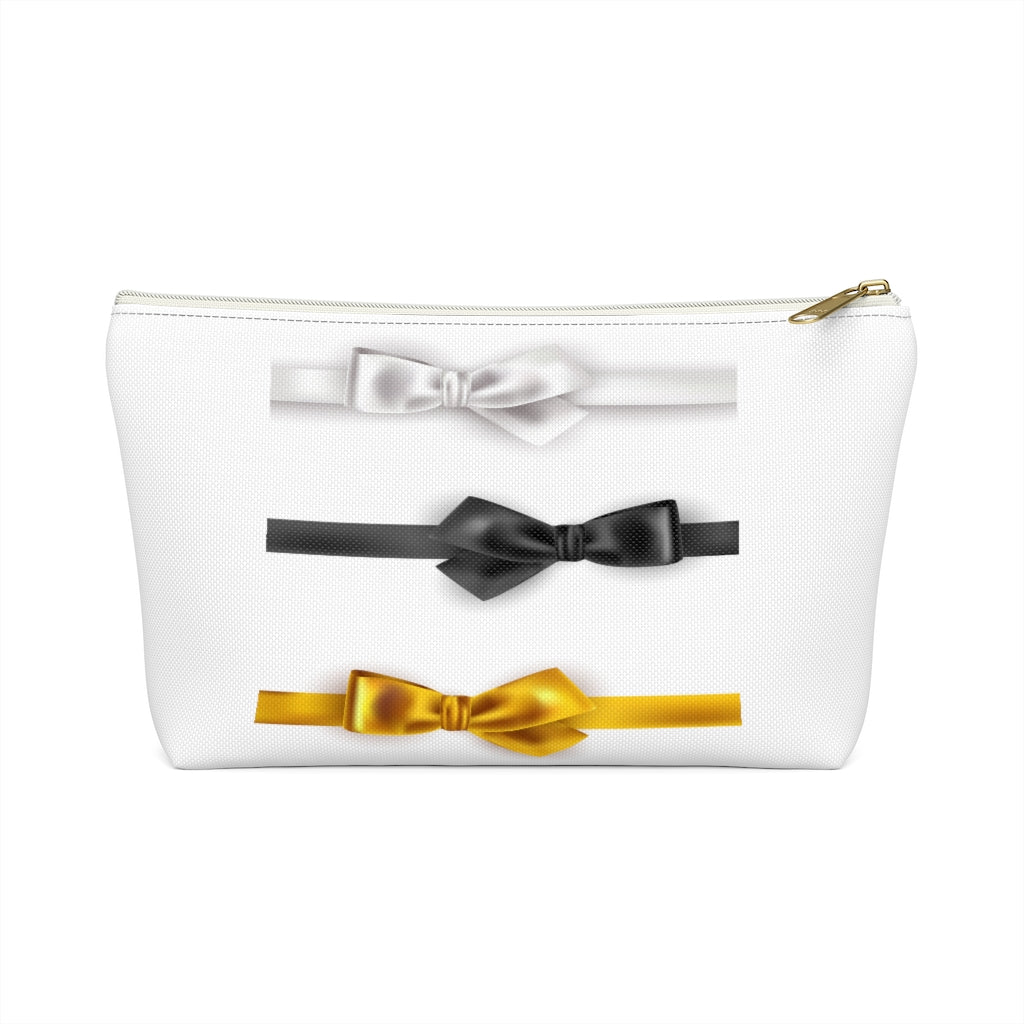 White/Black/Gold Pouch W T-Bottom