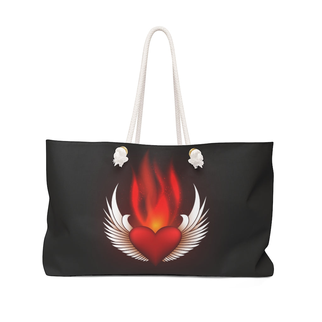 Fiery Heart Weekender Bag