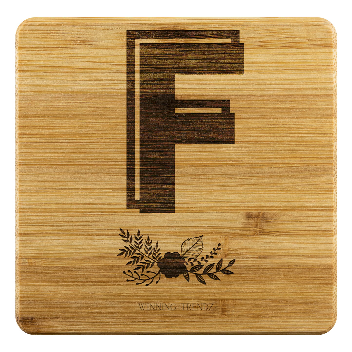 Bamboo "F" Coasters (Sets of 4)