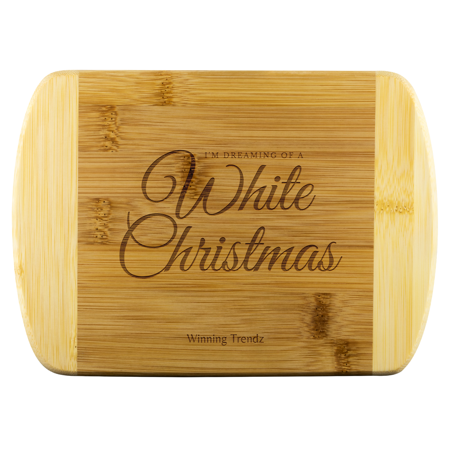 Bamboo Cutting Board (White Christmas)