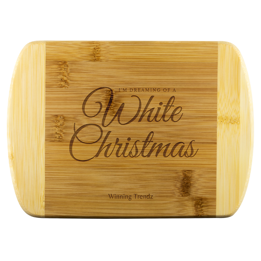 Bamboo Cutting Board (White Christmas)