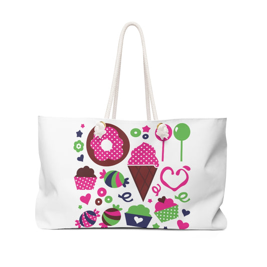 Fun Candy, Cupcake, Lollipop Weekender Bag