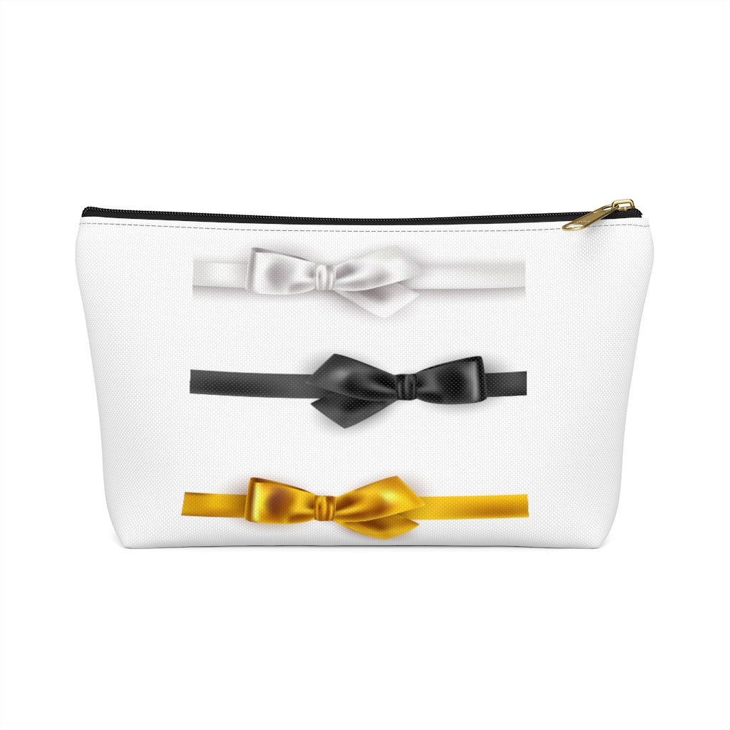 White/Black/Gold Pouch W T-Bottom