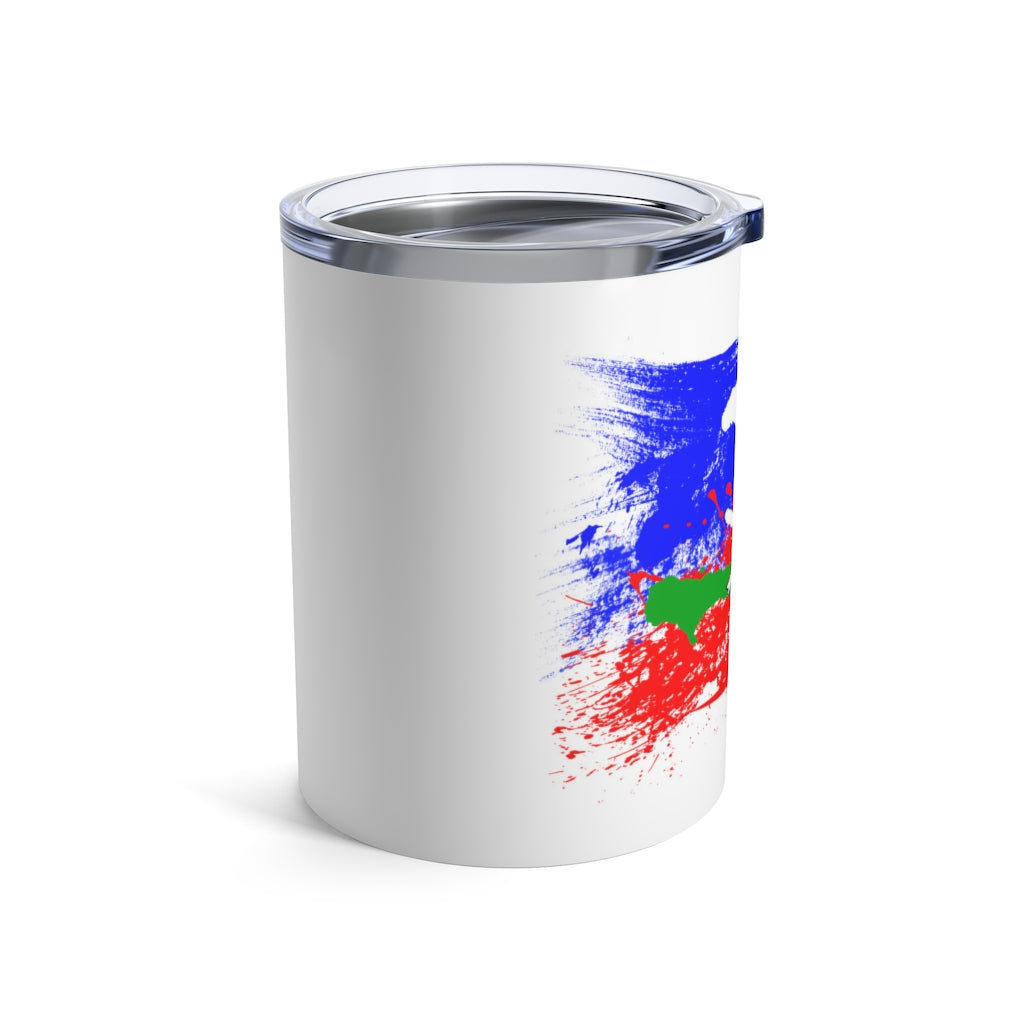 Haitian Flag Colors  10 OZ. Tumbler