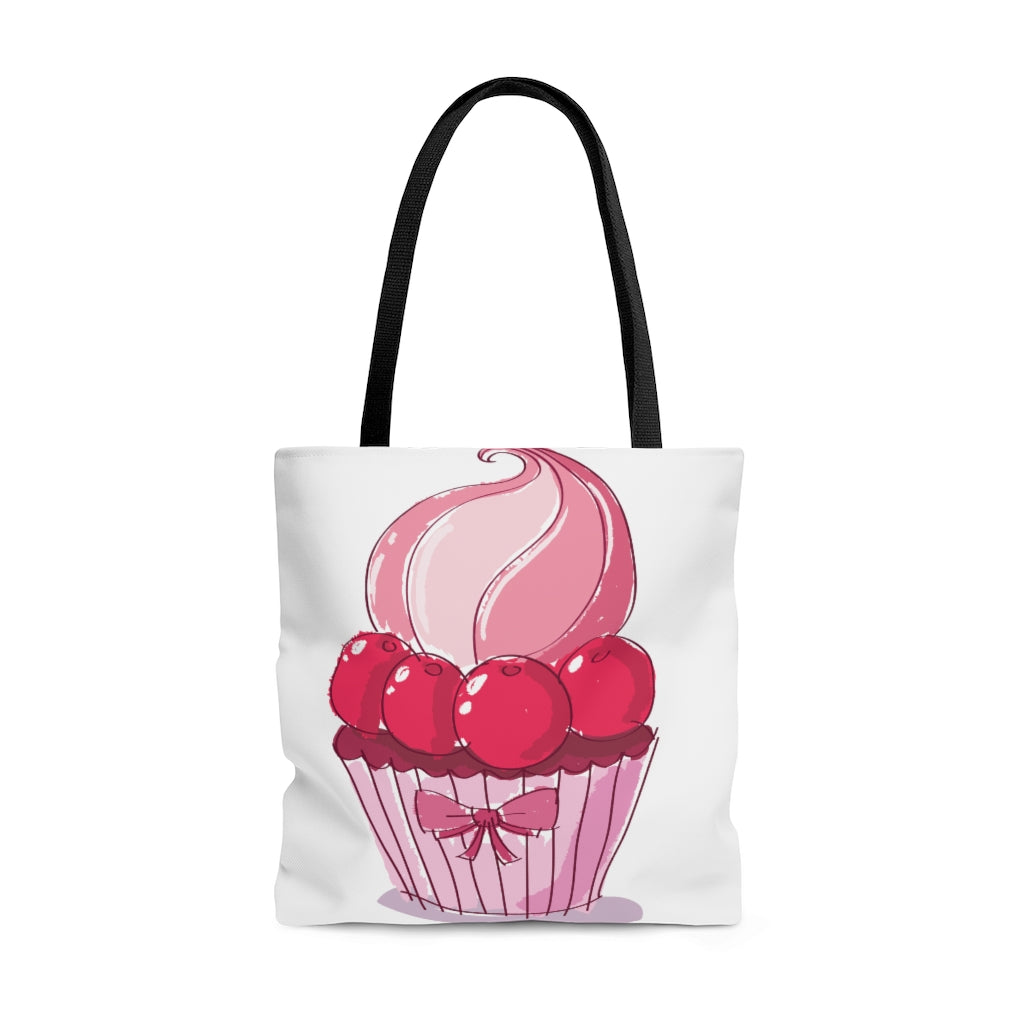 Cherry Cup Cake Tote Bag