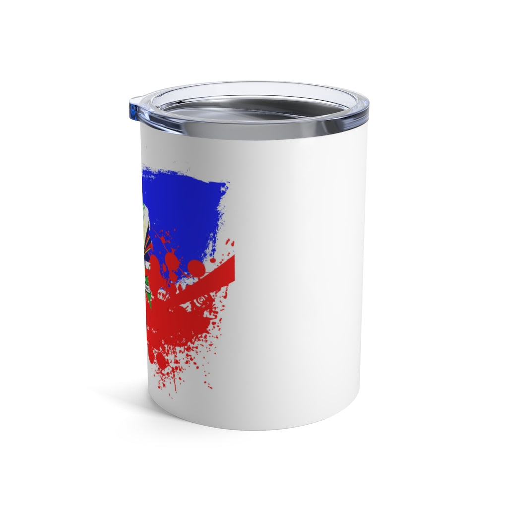 Haitian Flag Colors  10 OZ. Tumbler