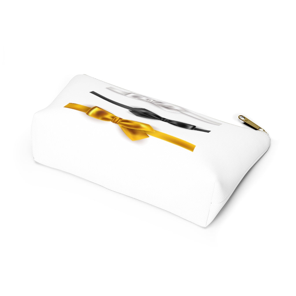 White/Black/Gold Pouch W T-Bottom