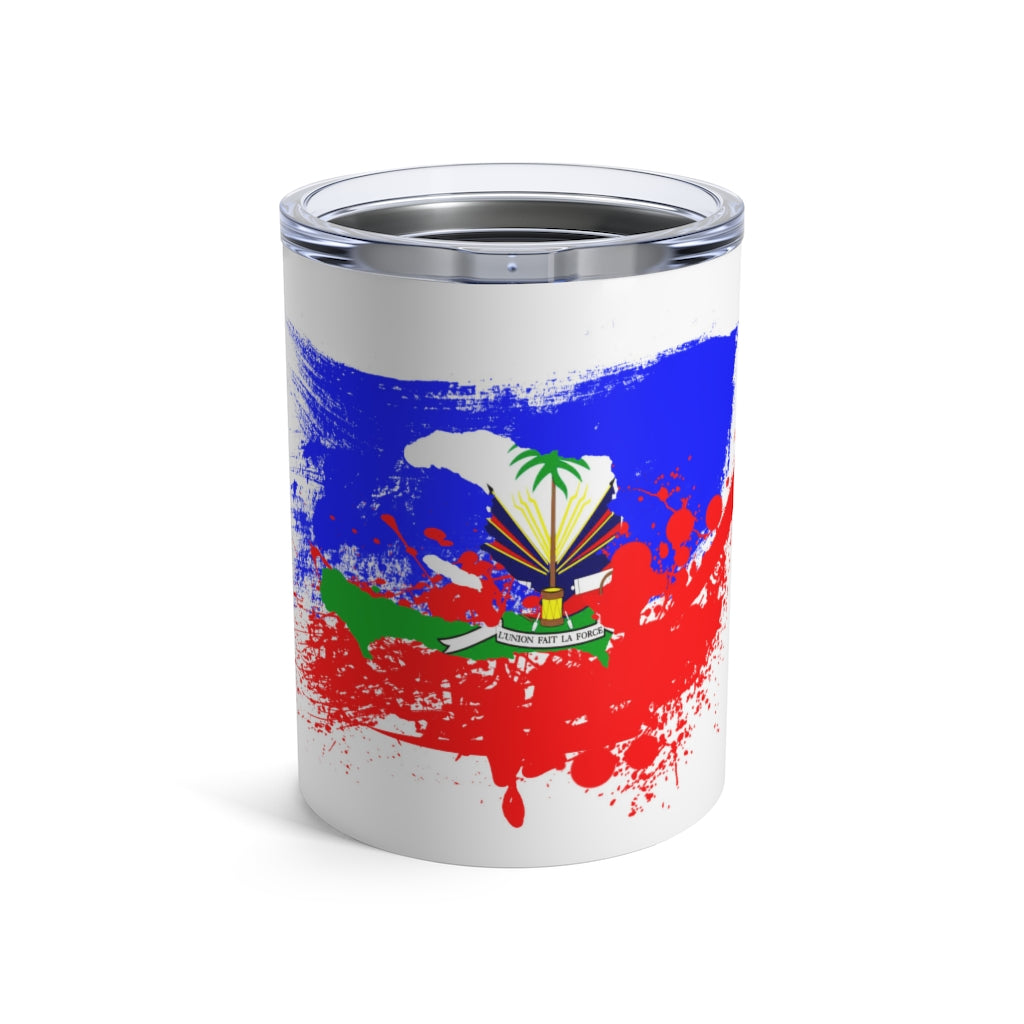 Haitian Flag Colors  10 OZ. Tumbler