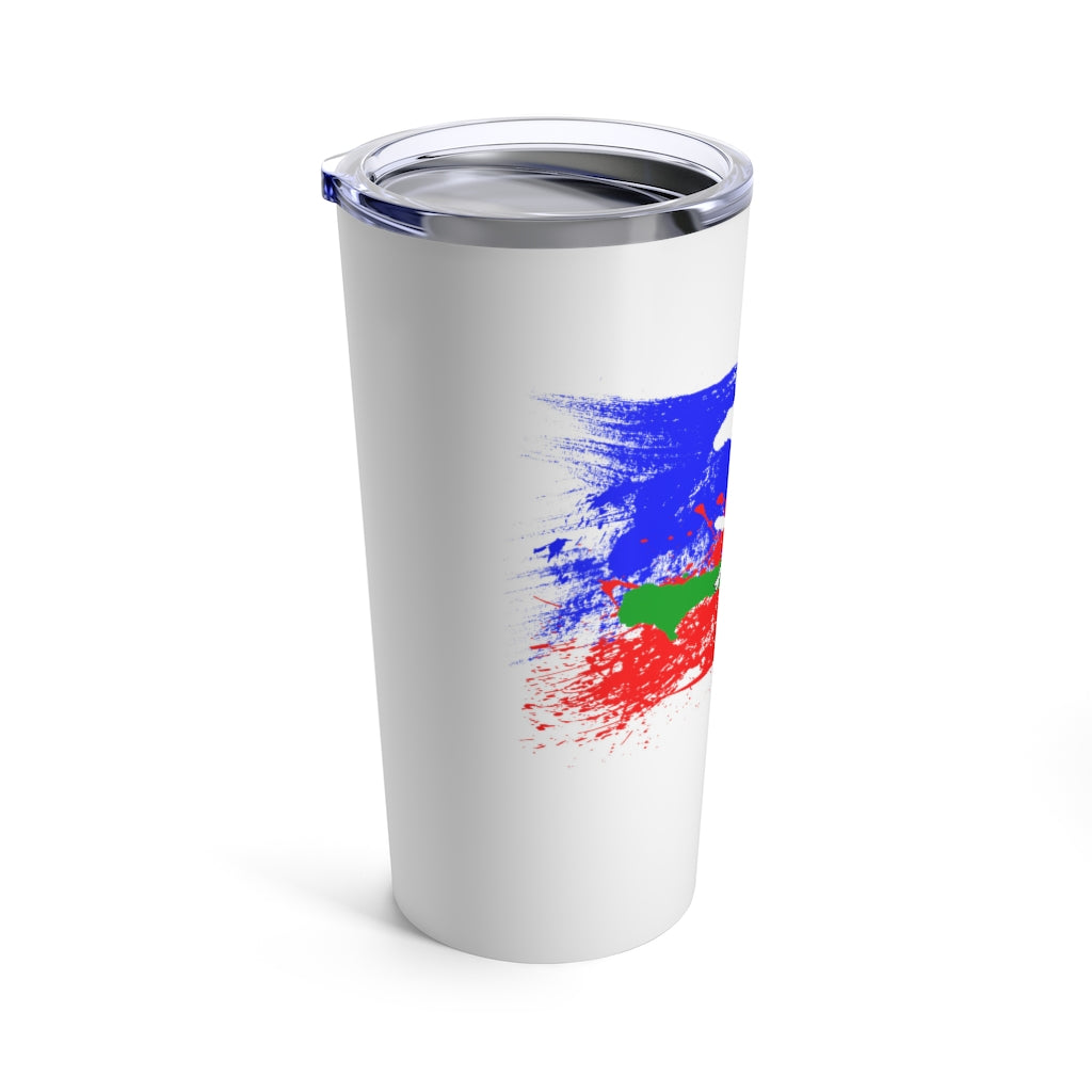 Haitian Flag Colors 20 OZ. Tumbler