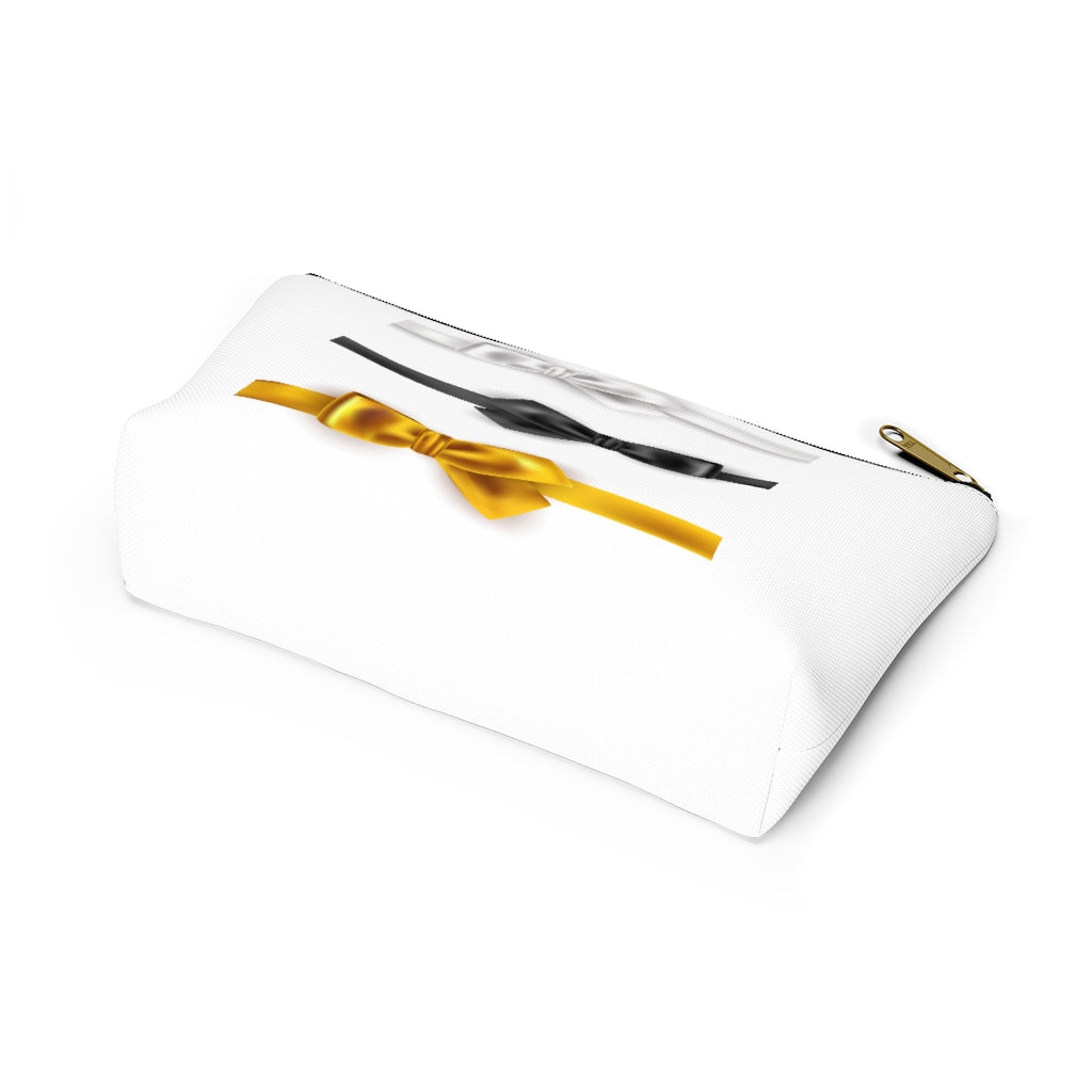 White/Black/Gold Pouch W T-Bottom