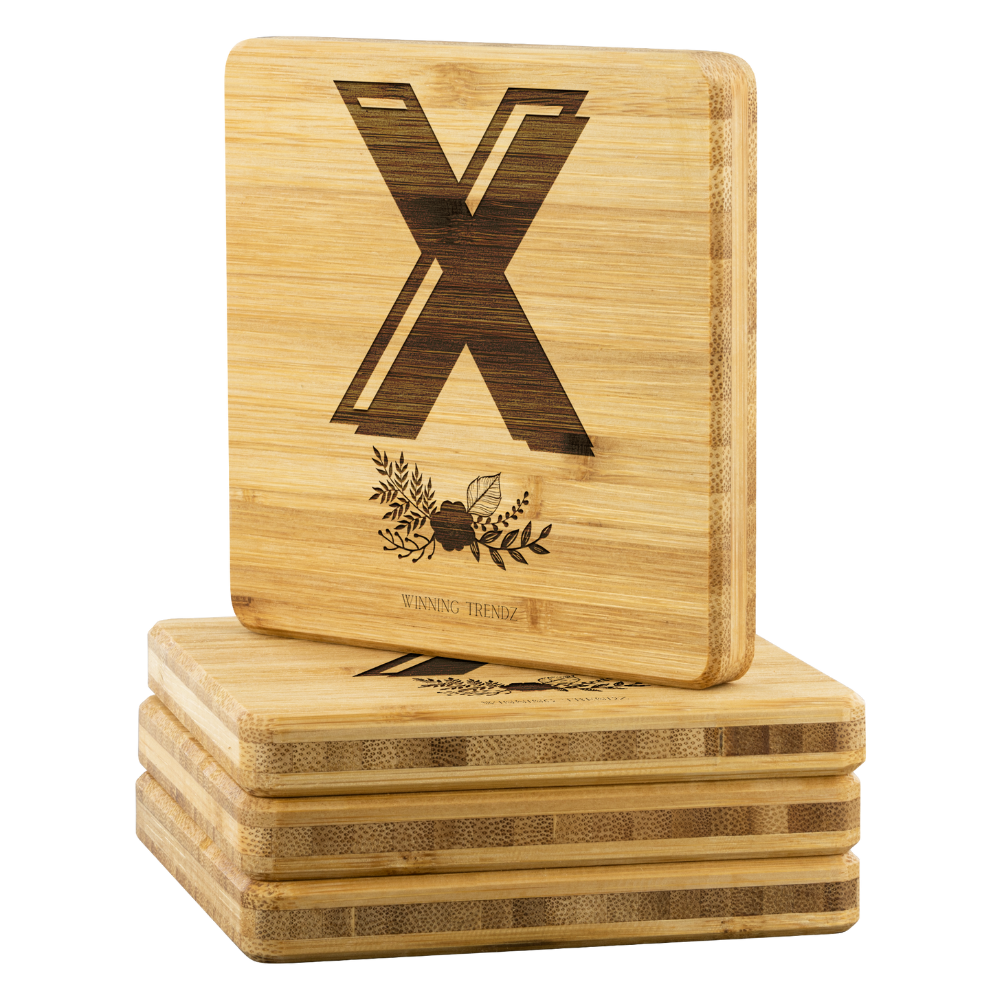 Bamboo "X" Coasters (Sets of 4)