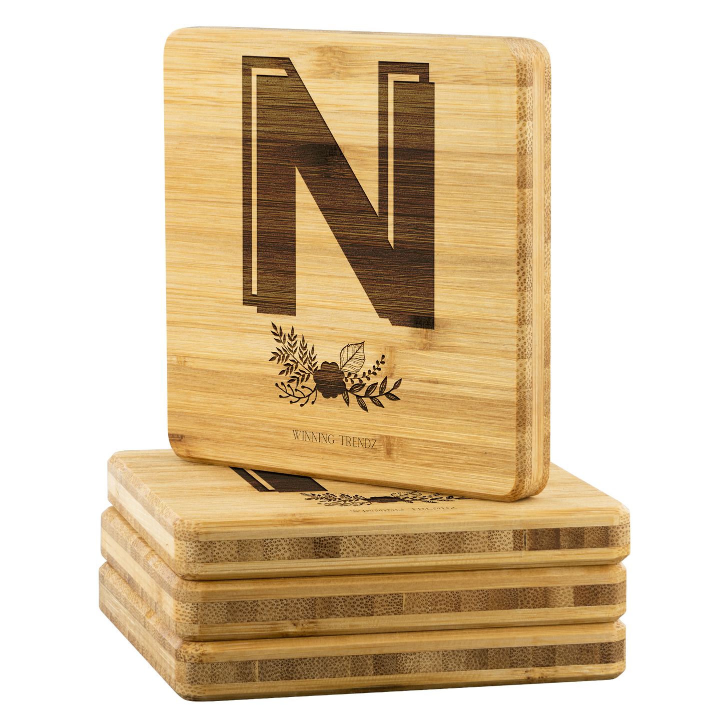 Bamboo "N" Coasters (Sets of 4)