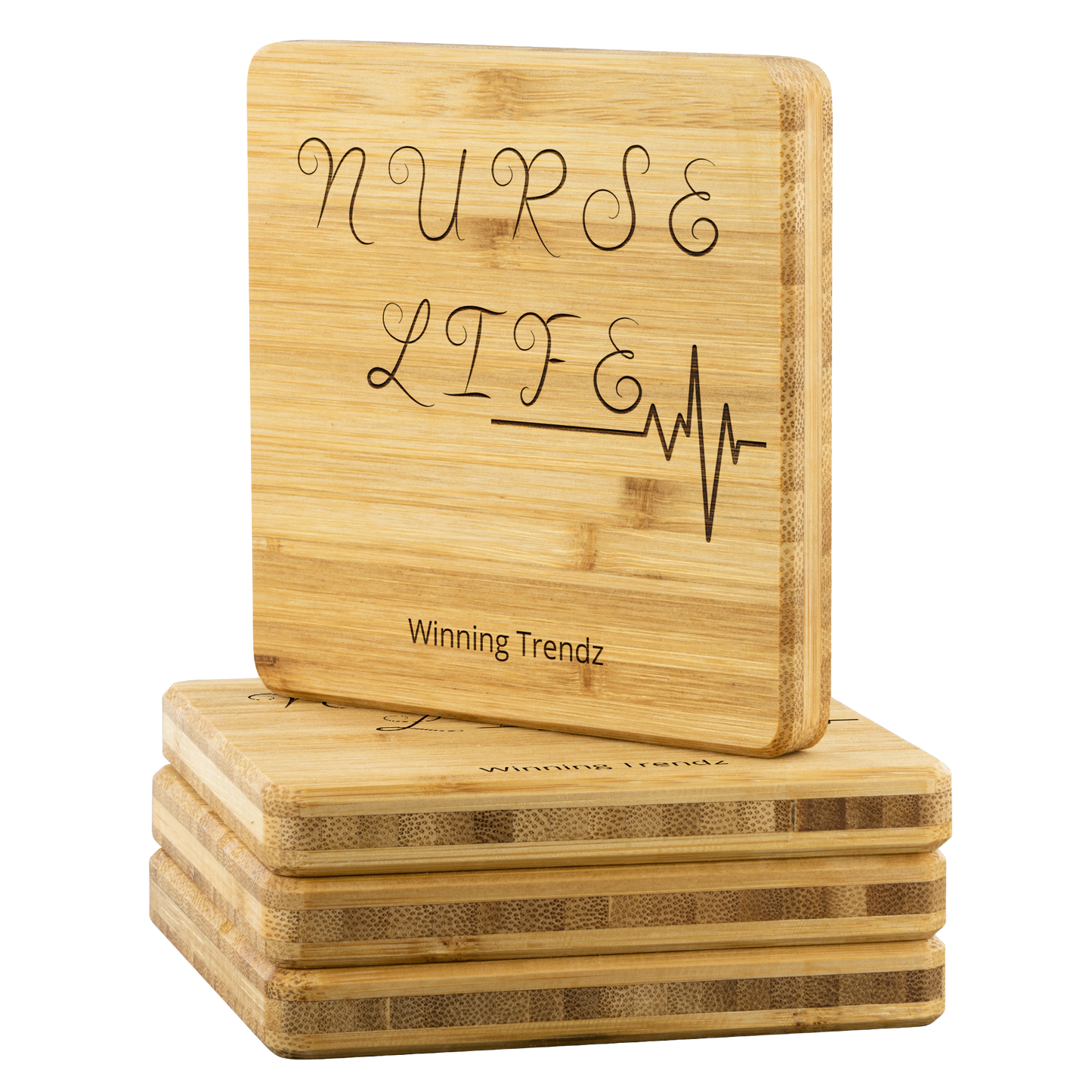 Bamboo Nurse Life Coasters (Sets of 4)