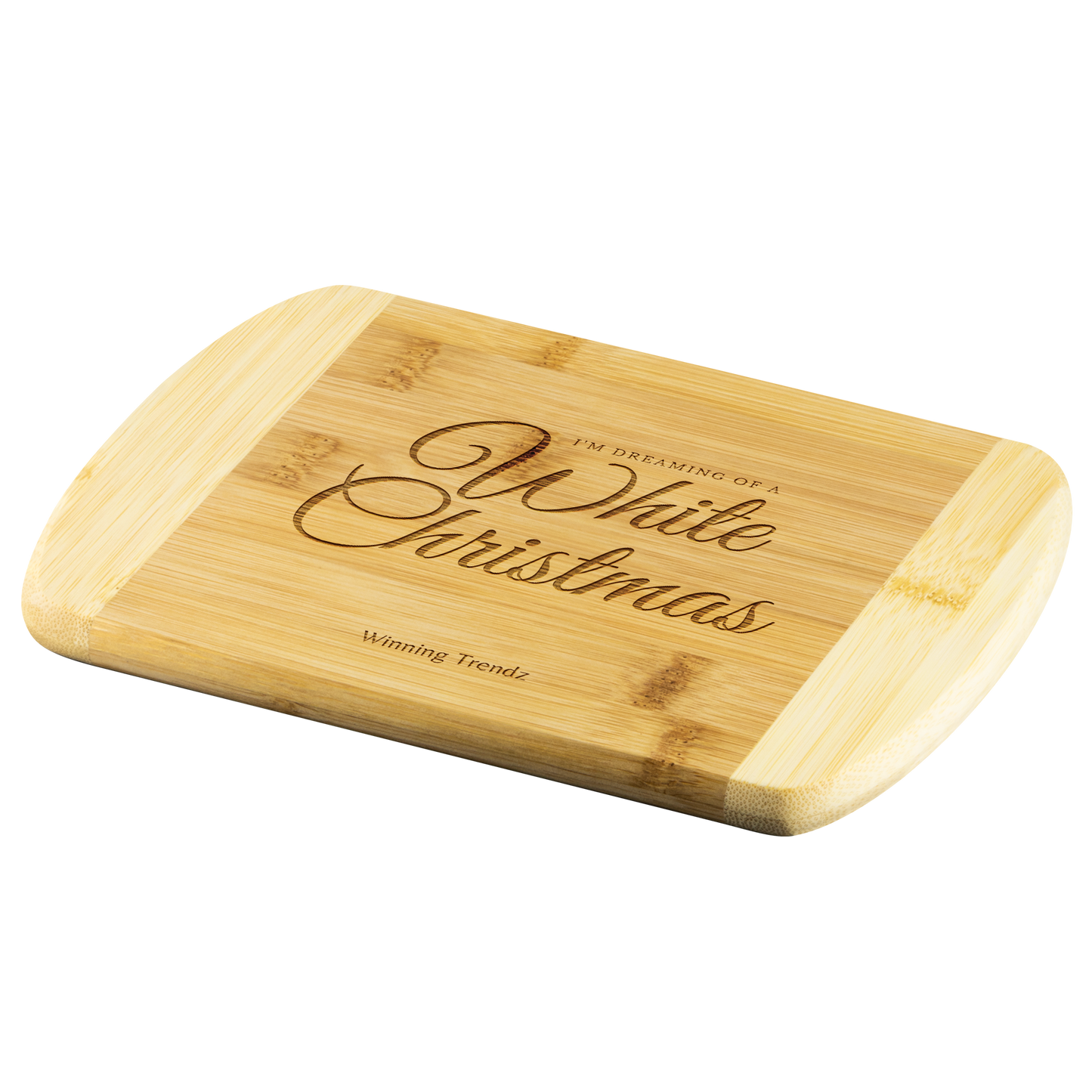 Bamboo Cutting Board (White Christmas)