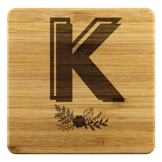 Bamboo "K" Coasters (Sets of 4)