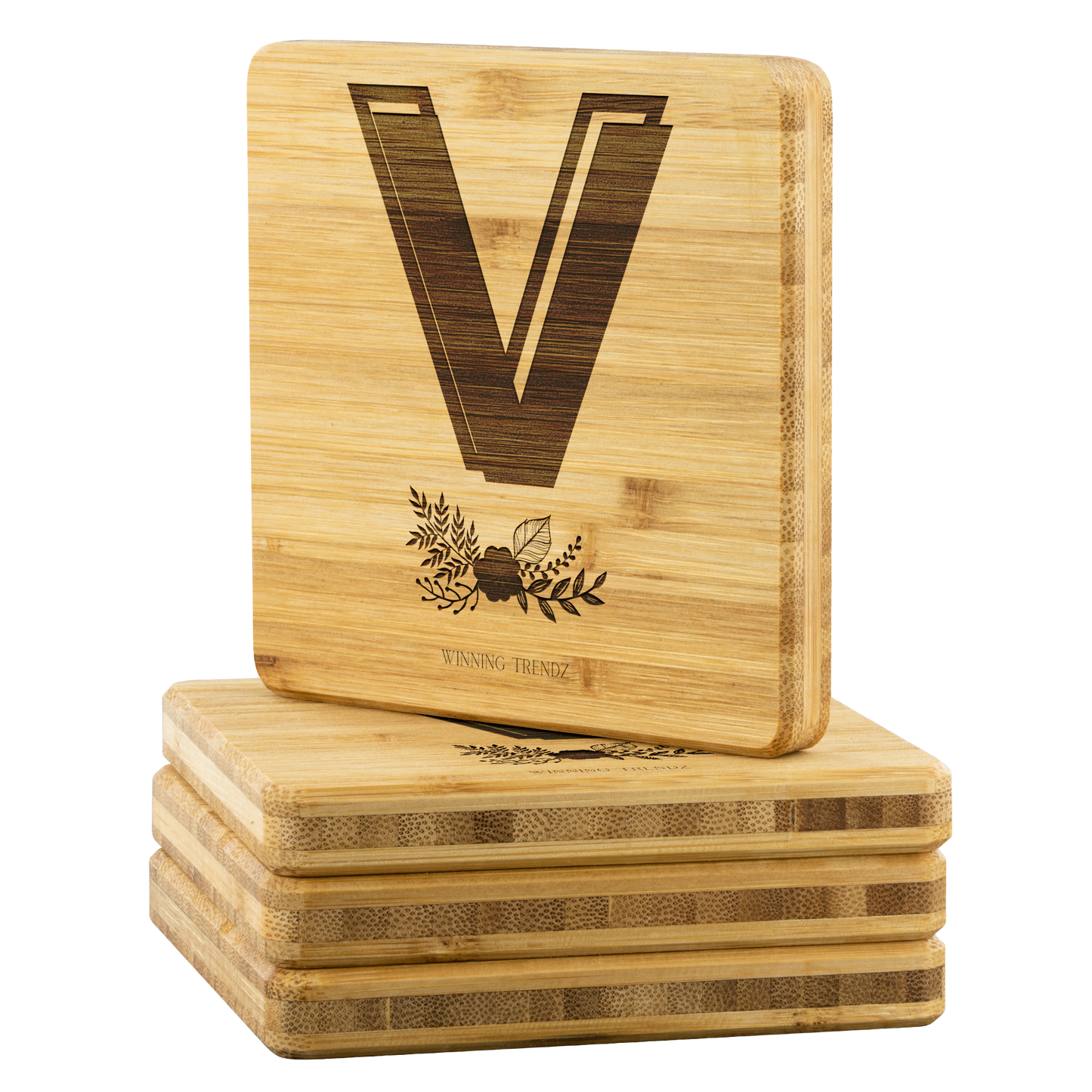 Bamboo "V" Coasters (Sets of 4)