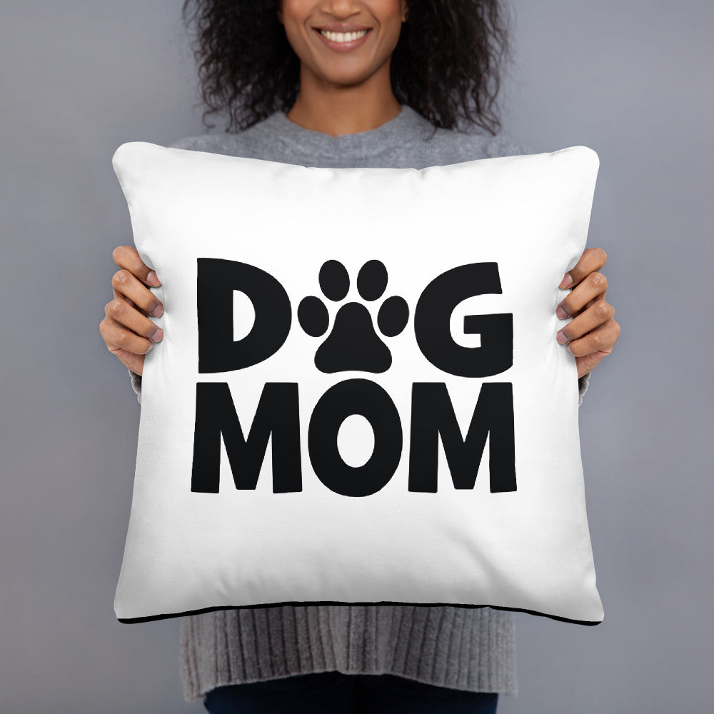 Dog Mom Throw Pillow