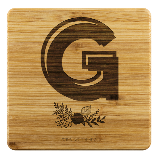 Bamboo "G" Coasters (Sets of 4)