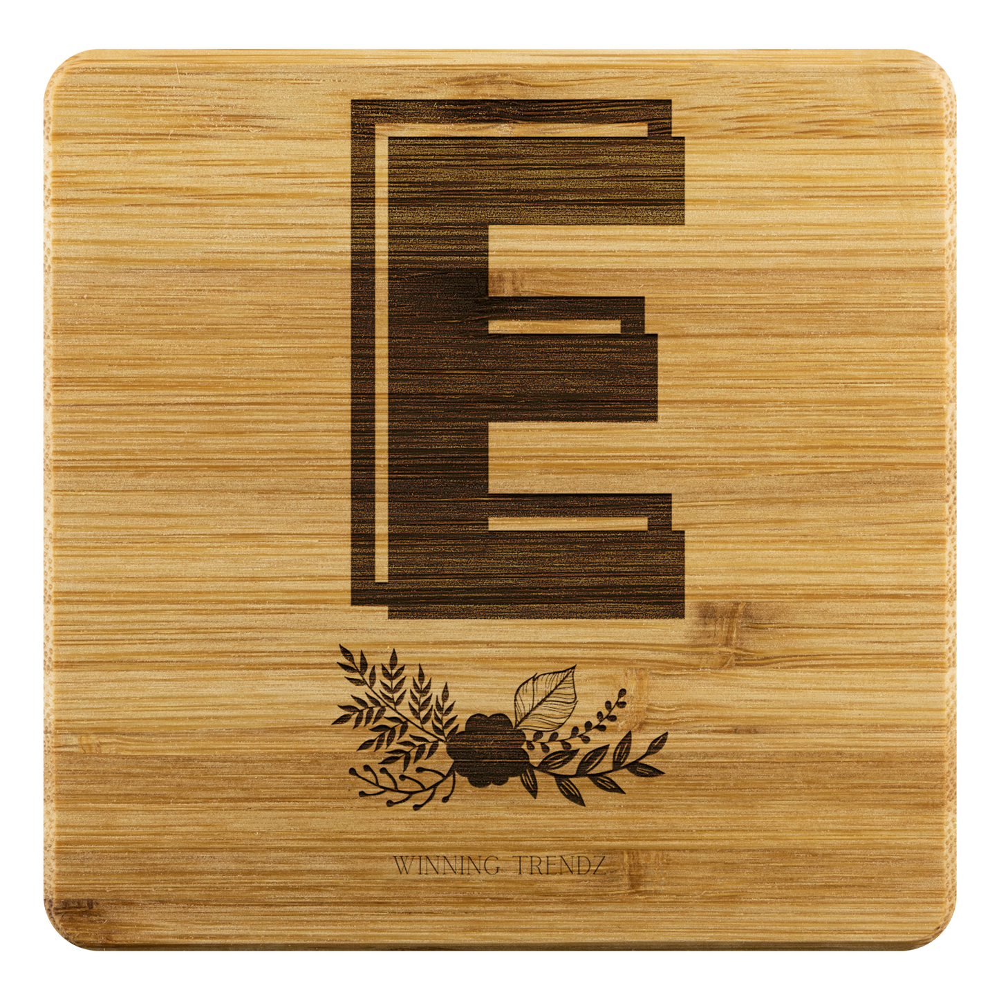 Bamboo "E" Coasters (Sets of 4)