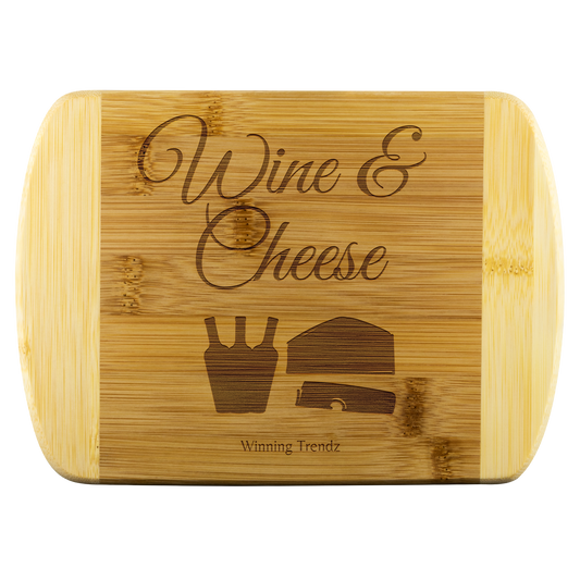 Bamboo Cutting Board (Wine & Cheese)