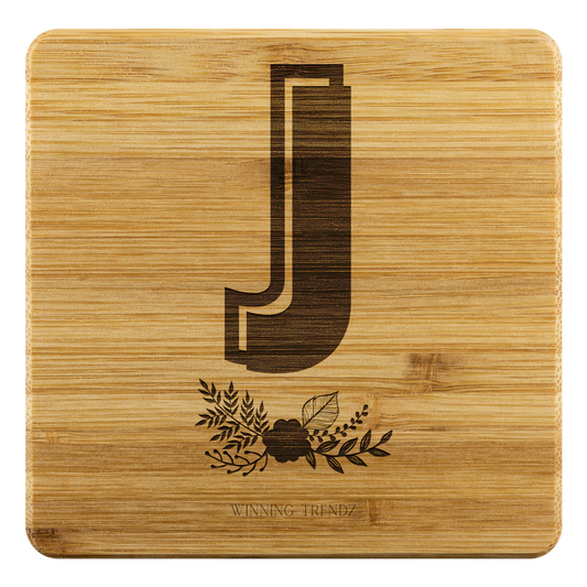 Bamboo "J" Coasters (Sets of 4)